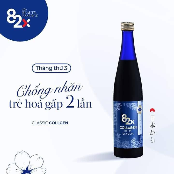 Nước Uống 82X Collagen Classic Nhật Bản Chai 500ml