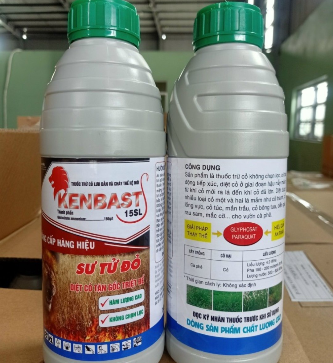 Thuốc trừ cỏ KENBAST GIÁ 1 Chai 900ml Kenbast 150sl Vua lưu dẫn tận gốc các loại cỏ dại,lá rộng