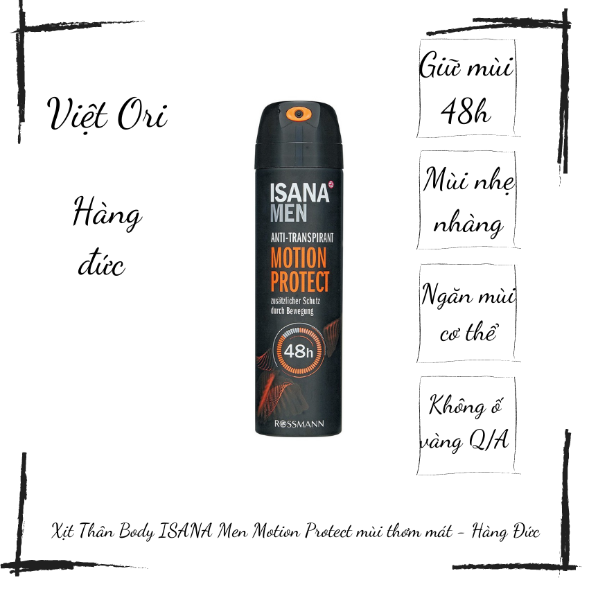 Xịt khử mùi Isana men Deospray 150ml hương thơm dịu mát 48h