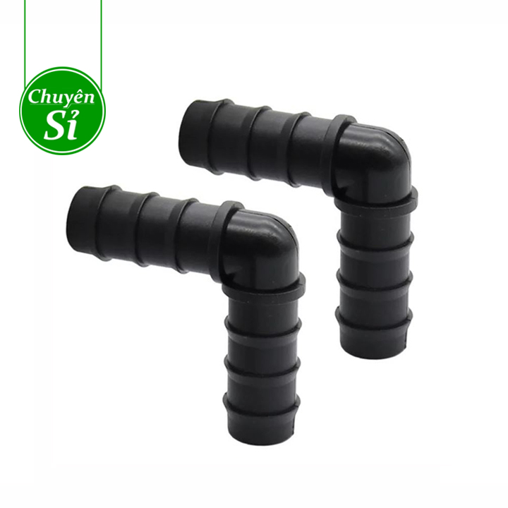 Hcm co nối góc ống 16mm, 20mm, 25mm - phụ kiện ống dây tưới ldpe / pe