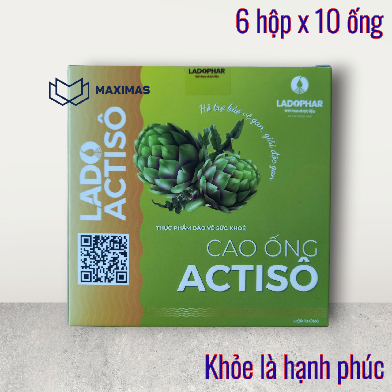 Cao uống Atiso Ladophar 6 hộp x 10 tuýp - Actiso Maximas