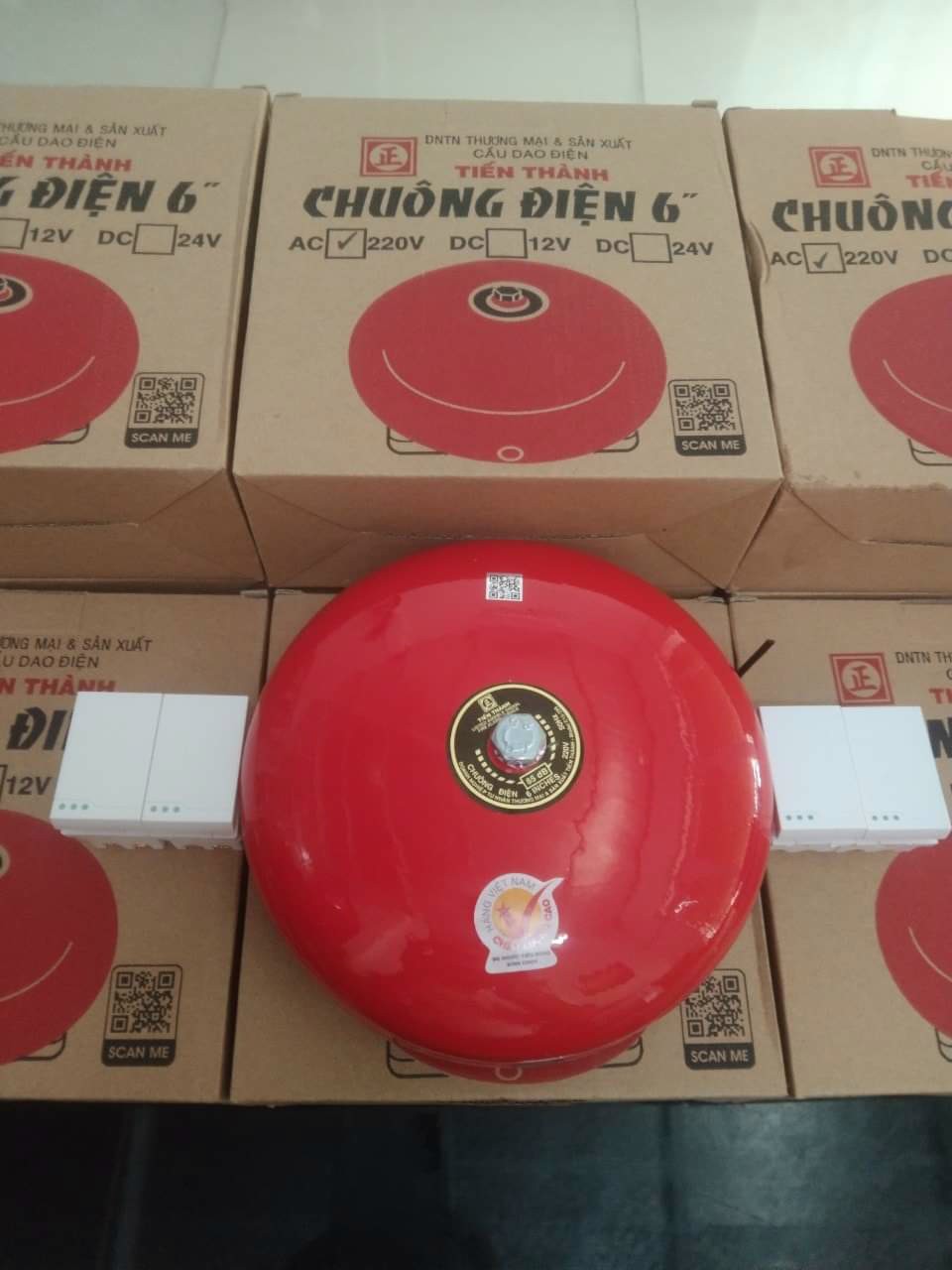 Chuông điện 220v( 2 inch,3 inch, 4 inch, 6 inch, 8 inch, 10 inch)