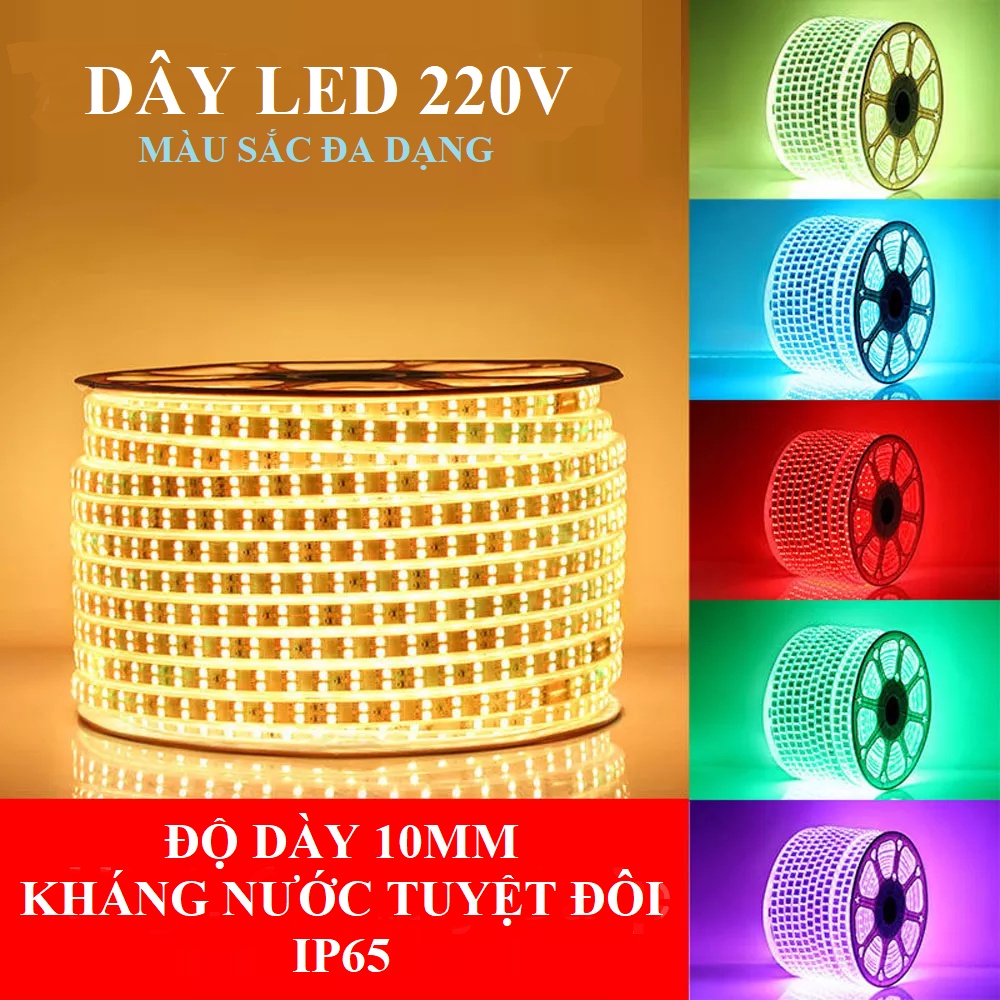 Đèn led dây đôi 5730 siêu sáng 2 hàng chống nước ip65