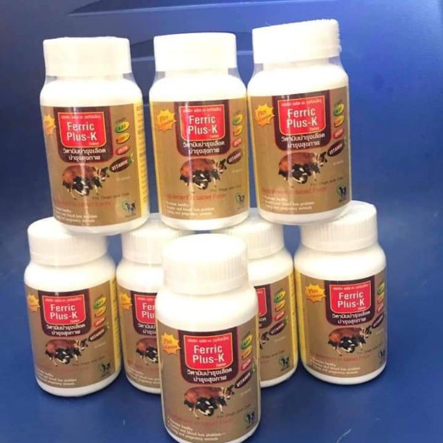 Thức phẩm Vitamin Bổ máu Ferric Plus-k cho chó - mèo