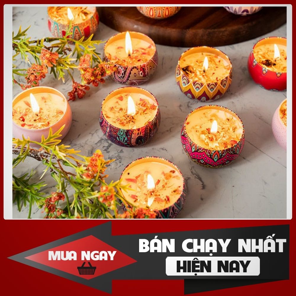 Set 4 Cốc Nến Thơm Phòng Thư Giãn, Nến Thơm Giá Rẻ, Nến Thơm Hộp Thiếc- Hộp Nến Thơm Cao Cấp , Nến Sáp Tự Nhiên,  TẠO CẢM GIÁC DỄ CHỊU TRONG CĂN PHÒNG - NẾN SÁP THƠM CAO CẤP KO SỬ DỤNG HÓA CHẤT -