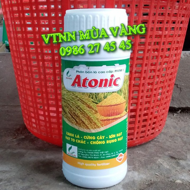 Phân bón lá kích thích cao cấp siêu đậm đặc ATONIC chai 500ml