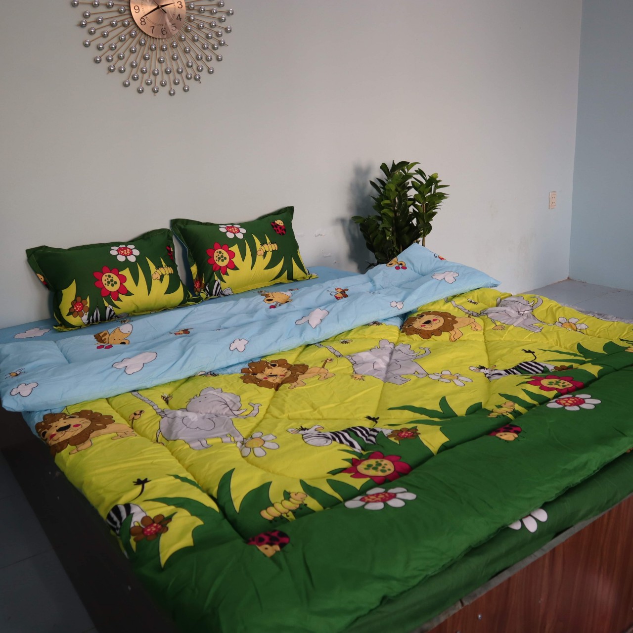 Set chăn phao + ga gối mẫu hoạt hình ngộ nghĩnh, chăn phao 5 món, chăn mền người lớn, chăn ngủ, chăn bông, chăn phao mùa đông chần bông, chăn phao siêu nhẹ, chăn phao chần bông dày, chăn phao 4 mùa, bộ chăn phao 5 món, bộ chăn phao ga gối, bộ ga gối 5 món