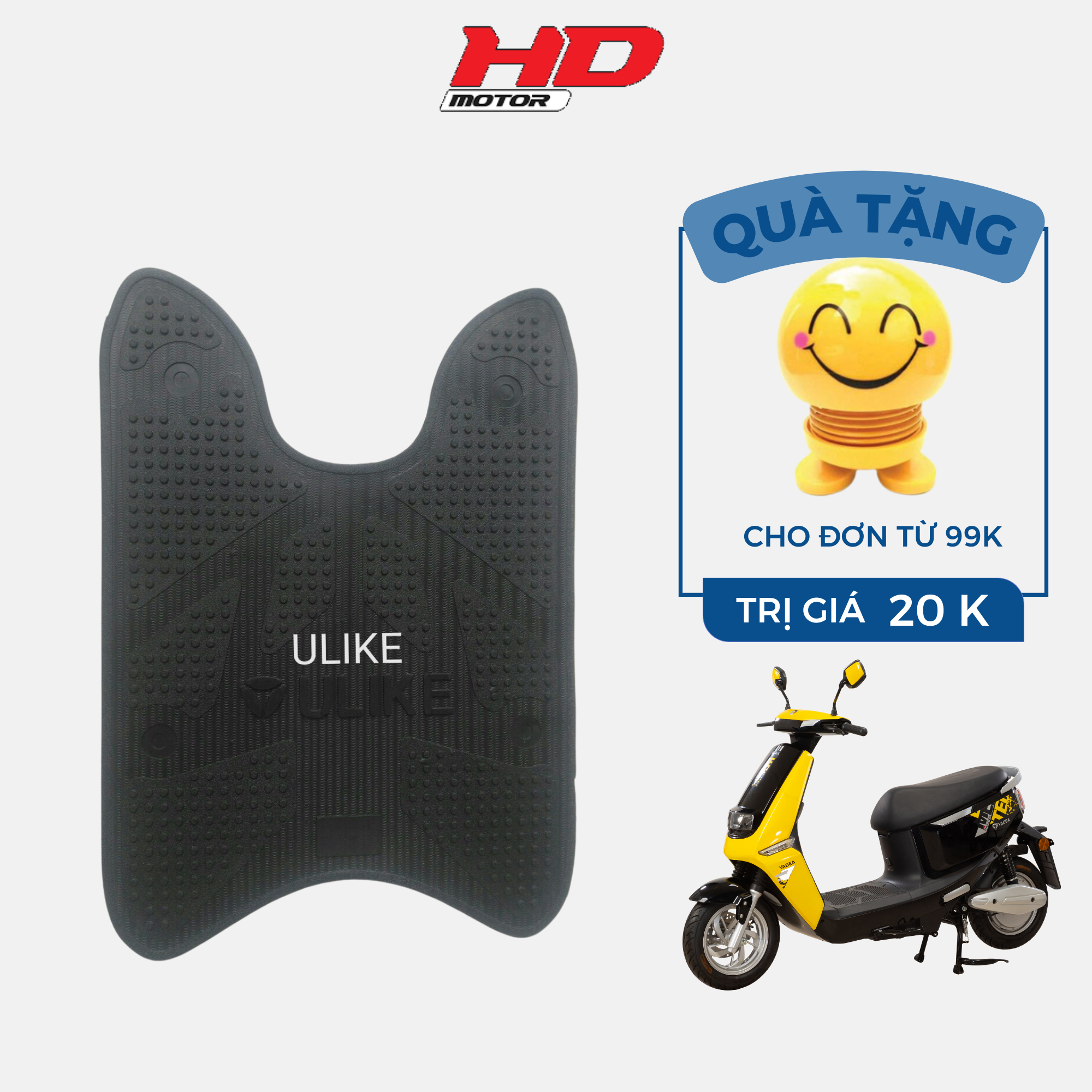 Yadea Ulike Ulike 2.0  Thảm lót chân thảm sàn xe điện yadea Ulike Ulike 2.0  loai cao su đẹp,dày mềm