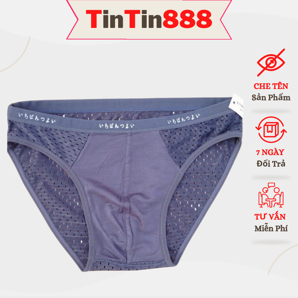 Quần lót nam MTGTHXN, combo 5 quần tam giác nam thông hơi xuất nhật - underwear men - Quần sịp nam thoáng mát, Quan lot nam dui - quan xi lip nam - TinTin888