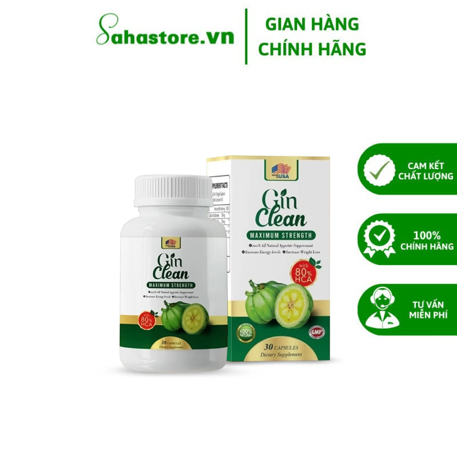 Viên Uống Đốt Mỡ Gin Siết Cơ Clean Maximum Strength