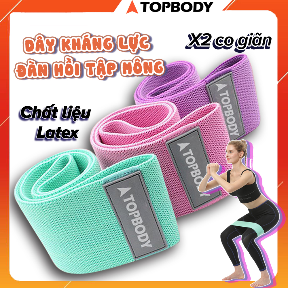 Dây Kháng Lực, Dây Kháng Lực Tập Gym, Dây Kháng Lực Tập Mông Miniband TOPBODY