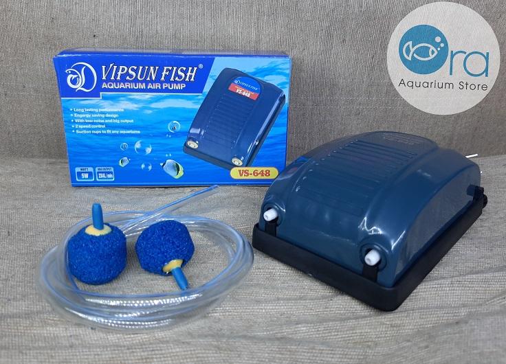 Máy sủi oxi 2 vòi VIPSUN - Tặng kèm dây oxi và cục sủi