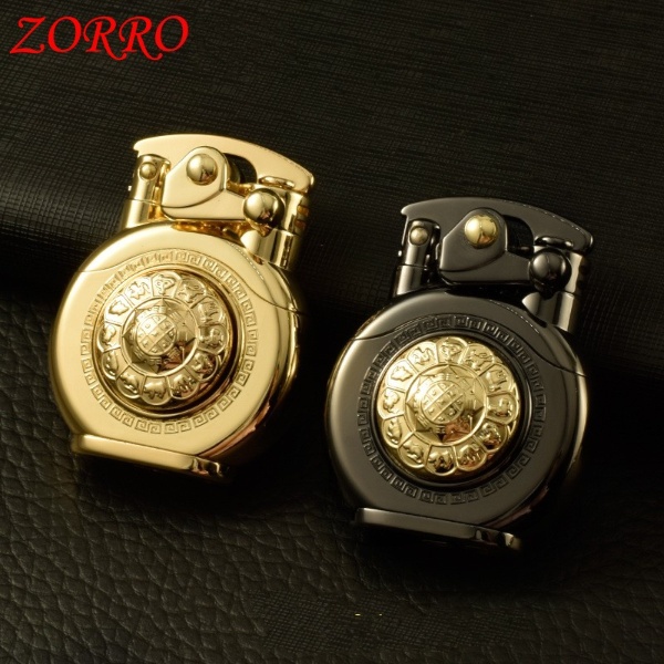 (Chính Hãng) Bật Lửa Cối Xăng Đá Zorro Nút Xoay 12 Con Giáp Z620 ( Có Hộp ) Hộp Quẹt Thích Hợp Làm Quà Tặng