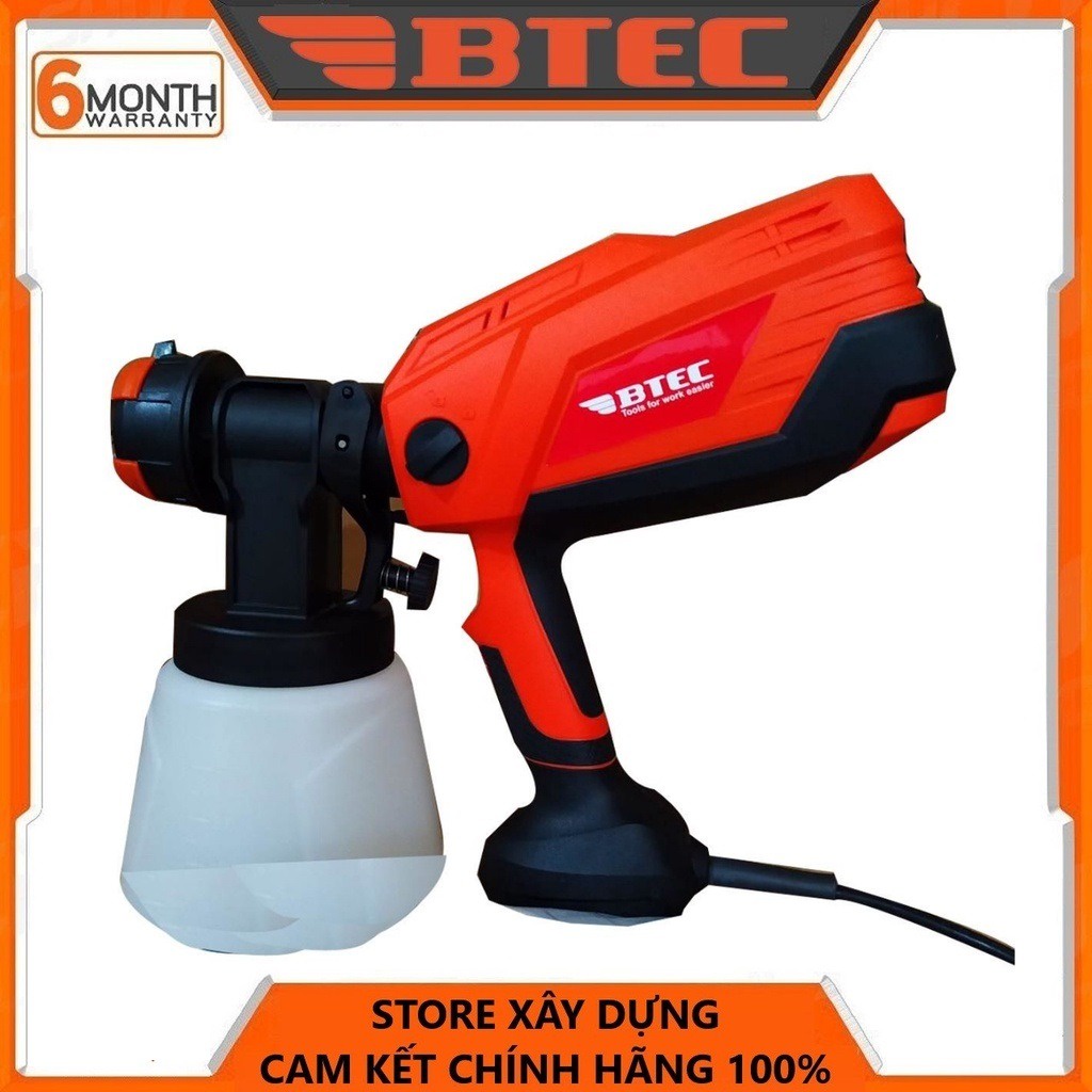 Máy phun sơn cầm tay 600w - 4 béc phun btec bt27-800 - hàng chính hãng