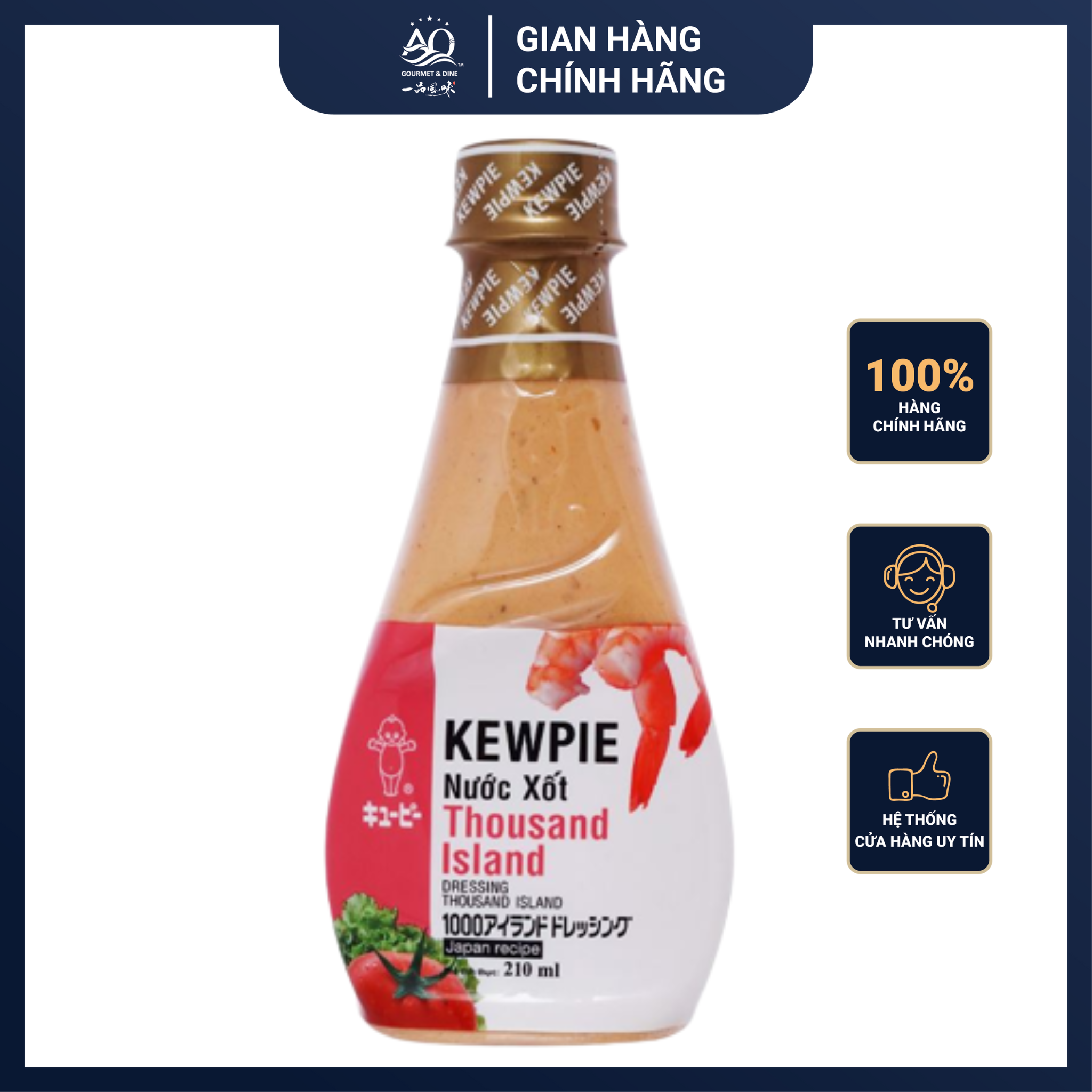 Nước Sốt Thousand Island - Kewpie Thousand Island Sauce 210ml