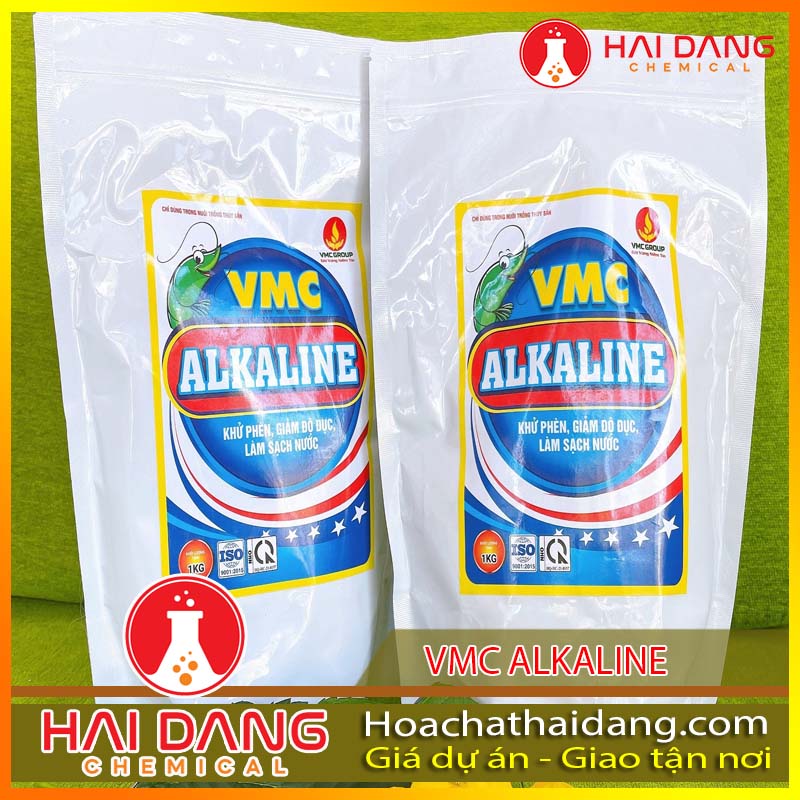 VMC ALKALINE KHỬ PHÈN, GIẢM ĐỘ ĐỤC,LÀM SẠCH NƯỚC TRONG AO NUÔI