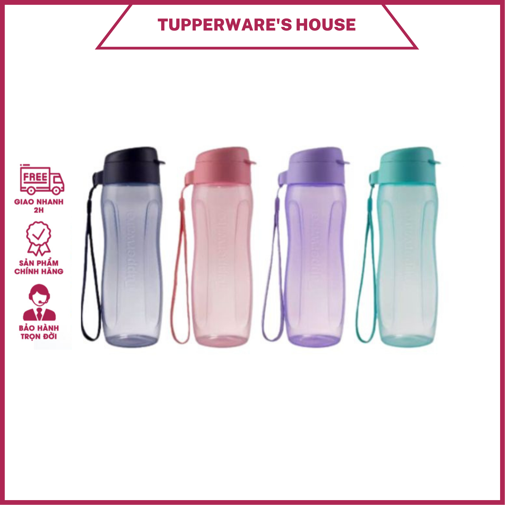 Bình nước tupperware eco bottle gen ii 500ml