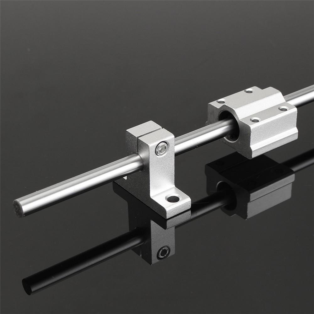 Combo thanh trượt tròn phi 10mm ti trượt dài 300mm gối SK