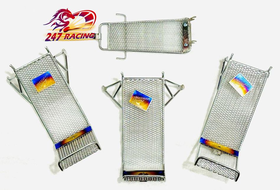 Baga lưới Xiken Inox 100% Sáng Bóng gắn xe máy Sirius Fu Led Wave A RS 100 waveA110 Wave RSX Wave Nhỏ Exciter....