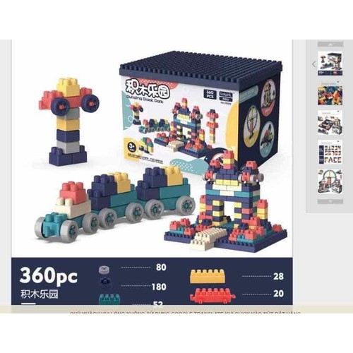 Lego xếp hình nhật bản hộp 260 chi tiết cho bé