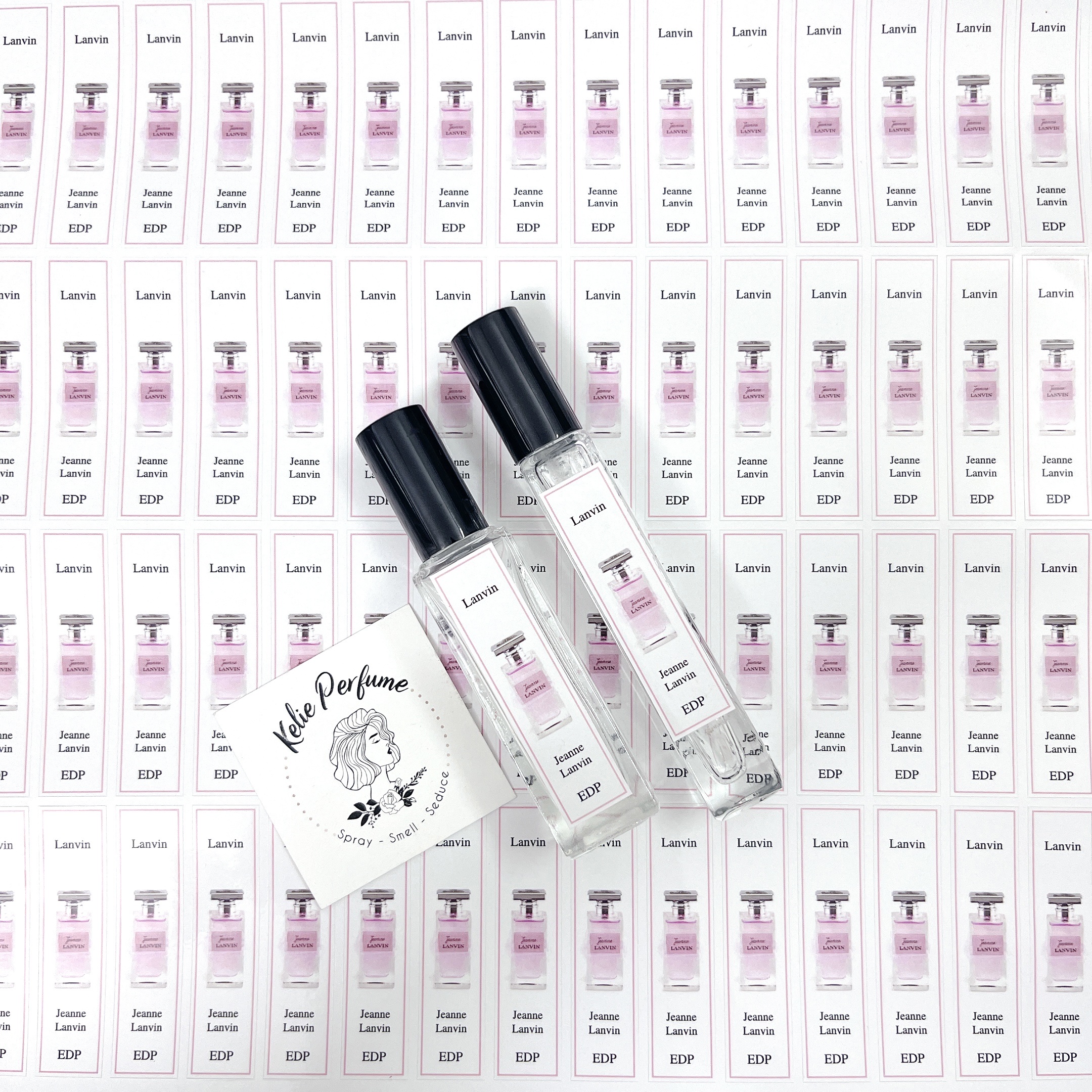 Combo 10 Tem Dán Chai Nước Hoa Lanvin cho chai chiết đủ các dòng