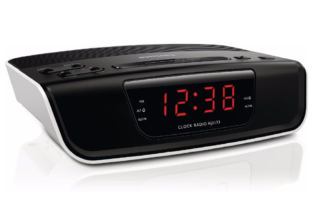 Đài radio fm đồng hồ báo thức philips aj-3123