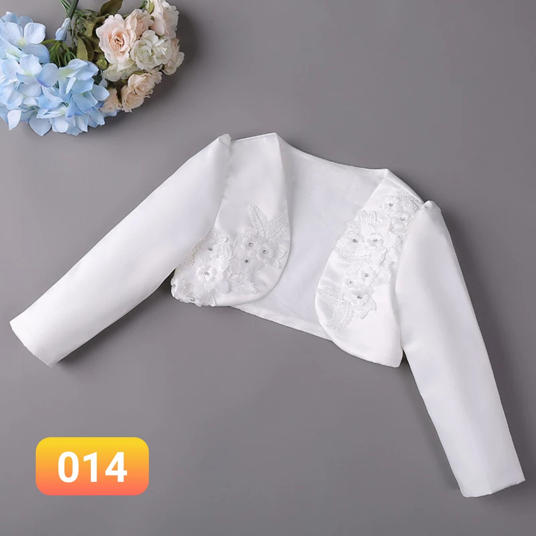 áo khoác công chúa bé gái màu trắng kem, đầm công chúa , váy dự tệc , đầm thôi nôi