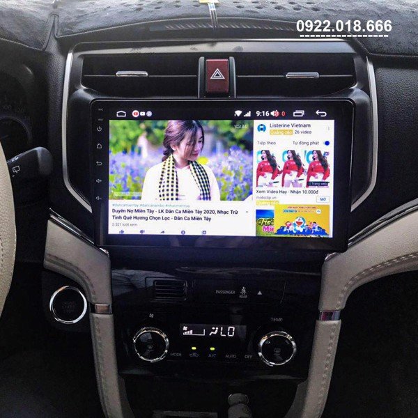 Màn Hình Android 9 inch Cho Xe TOYOTA RUSH 2018-2021 - Đầu DVD Android Kèm Mặt Dưỡng Giắc Zin - Điều Khiển Giọng Nói, Xem Youtube Ẩn, Xem Chỉ Đường