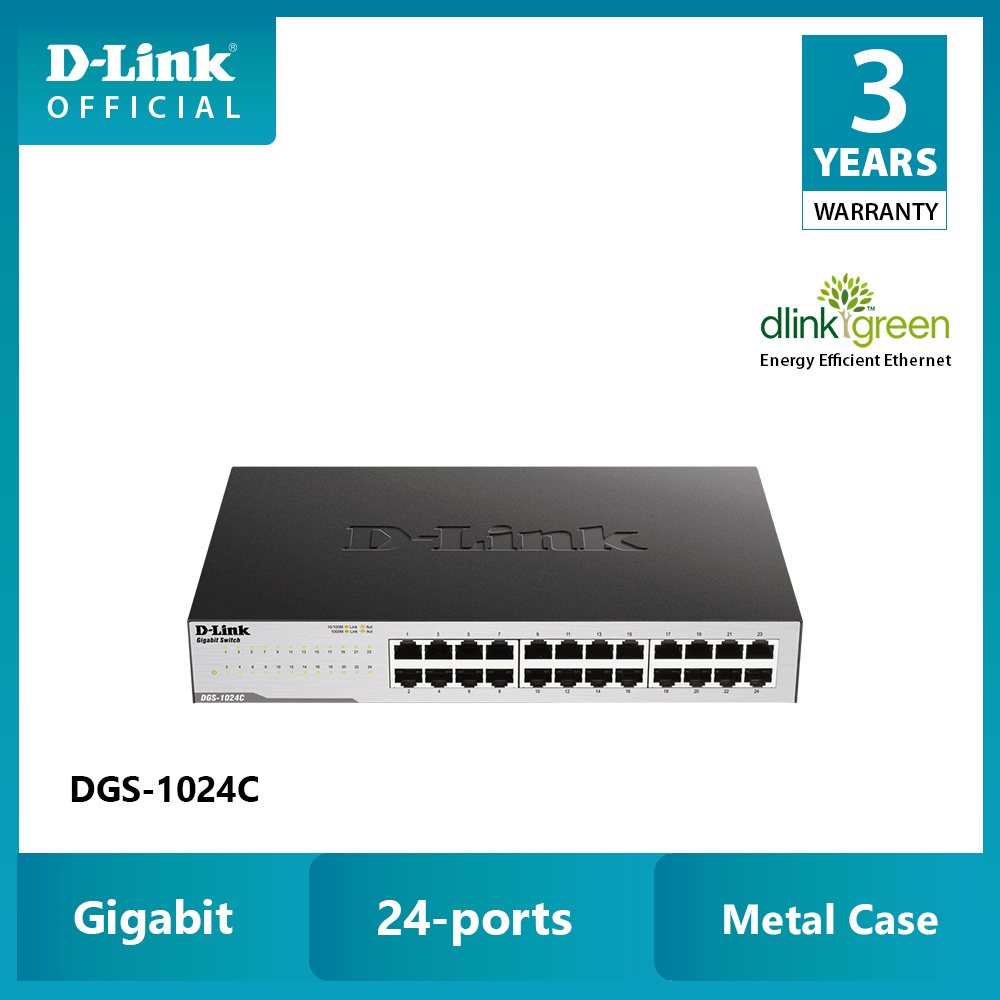 D-link dgs-1024c 24 cổng 10/100/1000 bộ chia cổng mạng