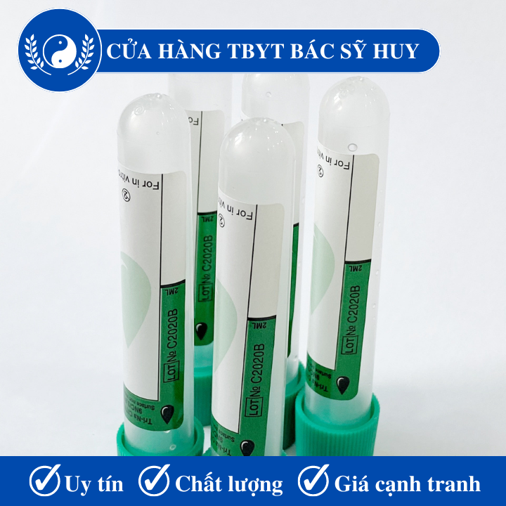 [HCM]Ống nghiệm kháng đông CITRATE HTM 2ml túi 5 cái (Cửa hàng Bác sỹ Huy)