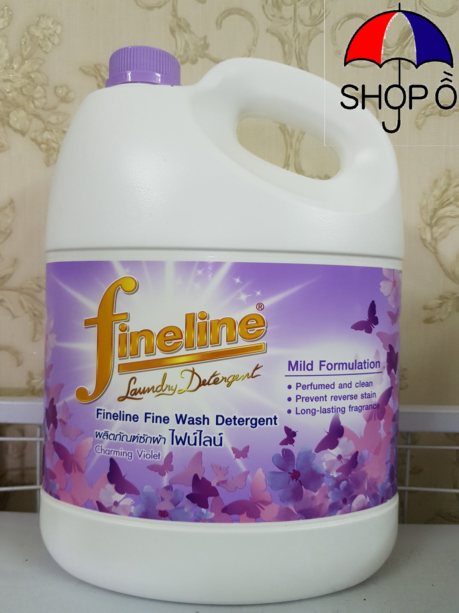 [HCM]Nước giặt xả Fineline 3000ml Thái - Màu tím hương hoa Violet