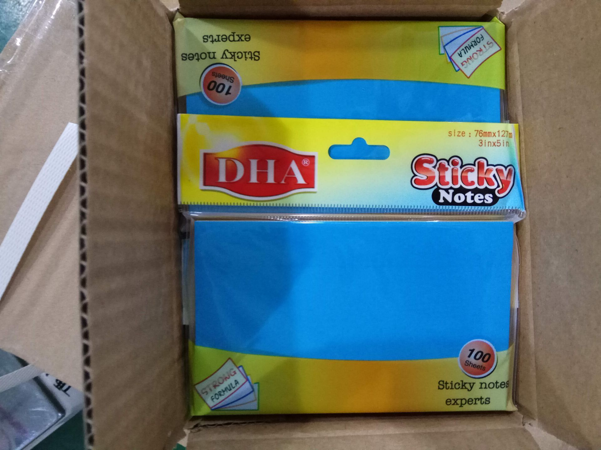 [HCM]Combo 2 xấp giấy note dạ quang 5 màu DH-9718 size 3x4
