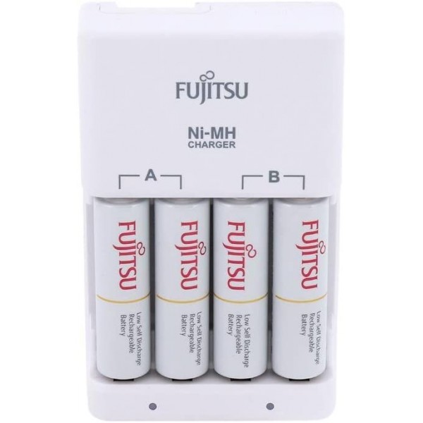 Bộ Sạc Fujitsu FCT345 Kèm 4 Viên Pin AA 1900mAh