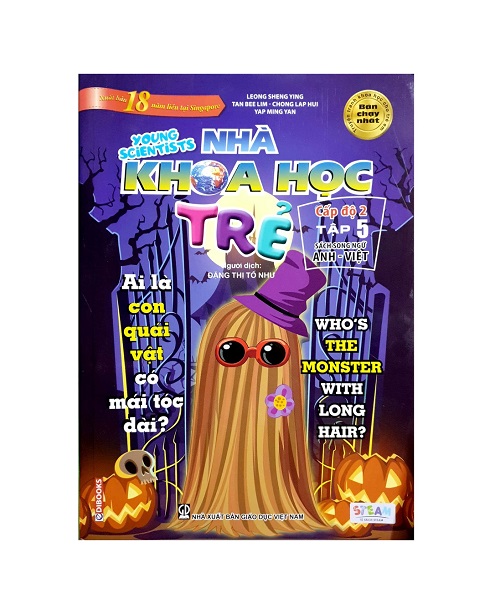 EDIBOOKS - Nhà Khoa Học Trẻ Cấp Độ 2 Tập 5: Ai Là Con Quái Vật Có Mái Tóc Dài? - Song Ngữ Anh - Việt