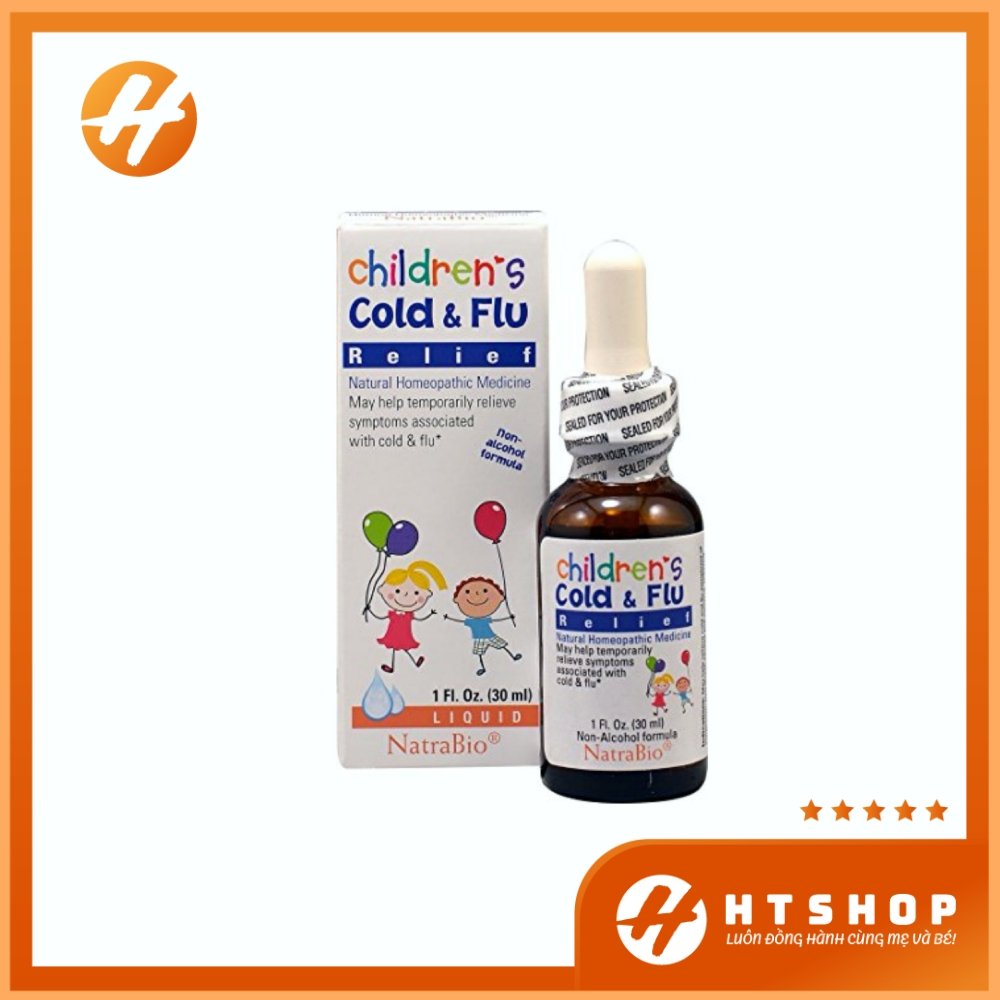 Siro children's cold & flu relief mỹ cho bé từ 4 tháng tuổi chai 30ml