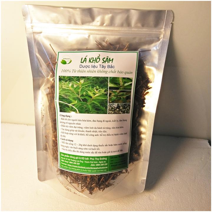 Lá khổ sâm - 500gr - Hỗ trợ trị chứng viêm loét dạ dày, viêm đại tràng, tiêu hóa kém