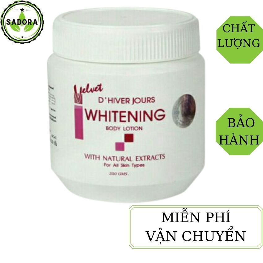 Kem Dưỡng Trắng Da D’Hiver Jours Whitening Velvet Thái Lan SADORA giúp dưỡng trắng da, dưỡng ẩm cho da - 350g
