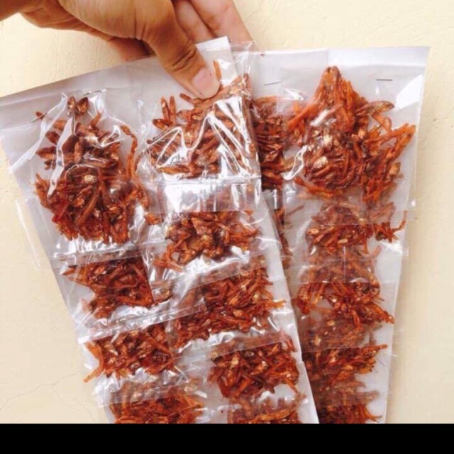 Vỉ 10 gói cá bống nhỏ cam kết sản phẩm đúng mô tả chất lượng đảm bảo an toàn cho người sử dụng