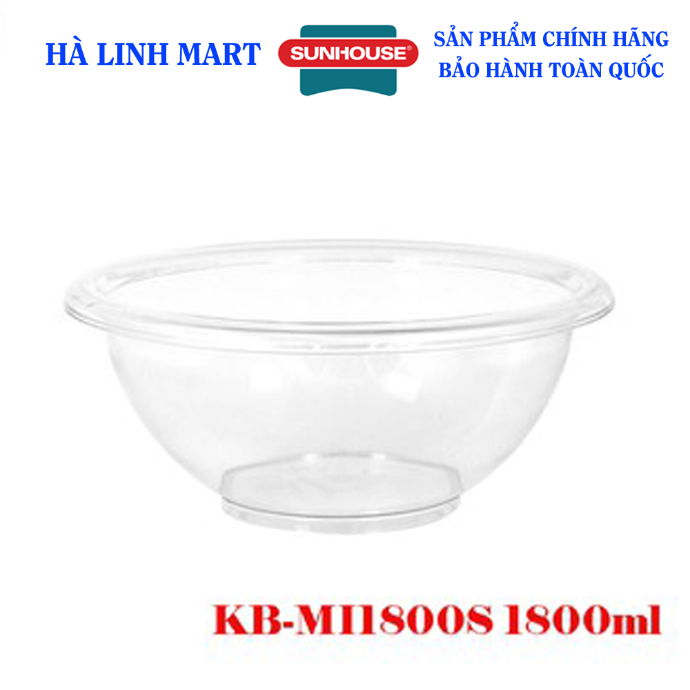 Bát trộn salad sunhouse biozone kb-mi1800s 1800ml