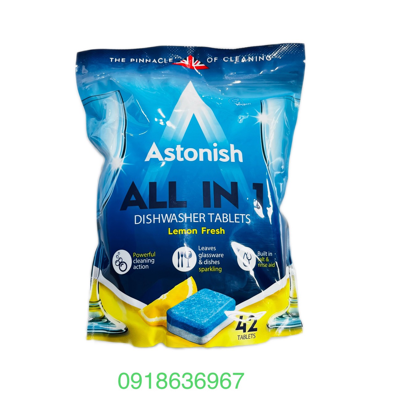 Viên rửa chén bát all in 1 astonish c2170 - 42 viên