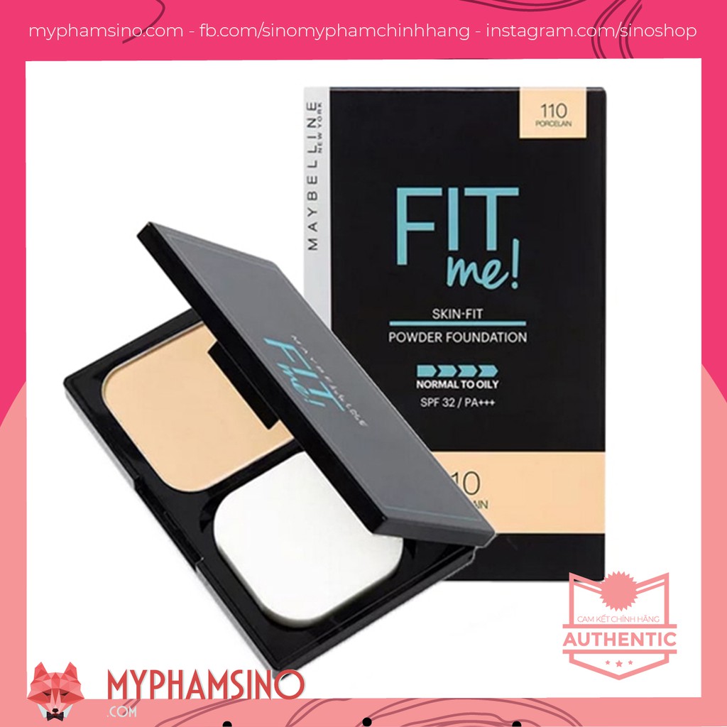 Phấn nền Maybelline Fit Me kiềm dầu, chống nắng