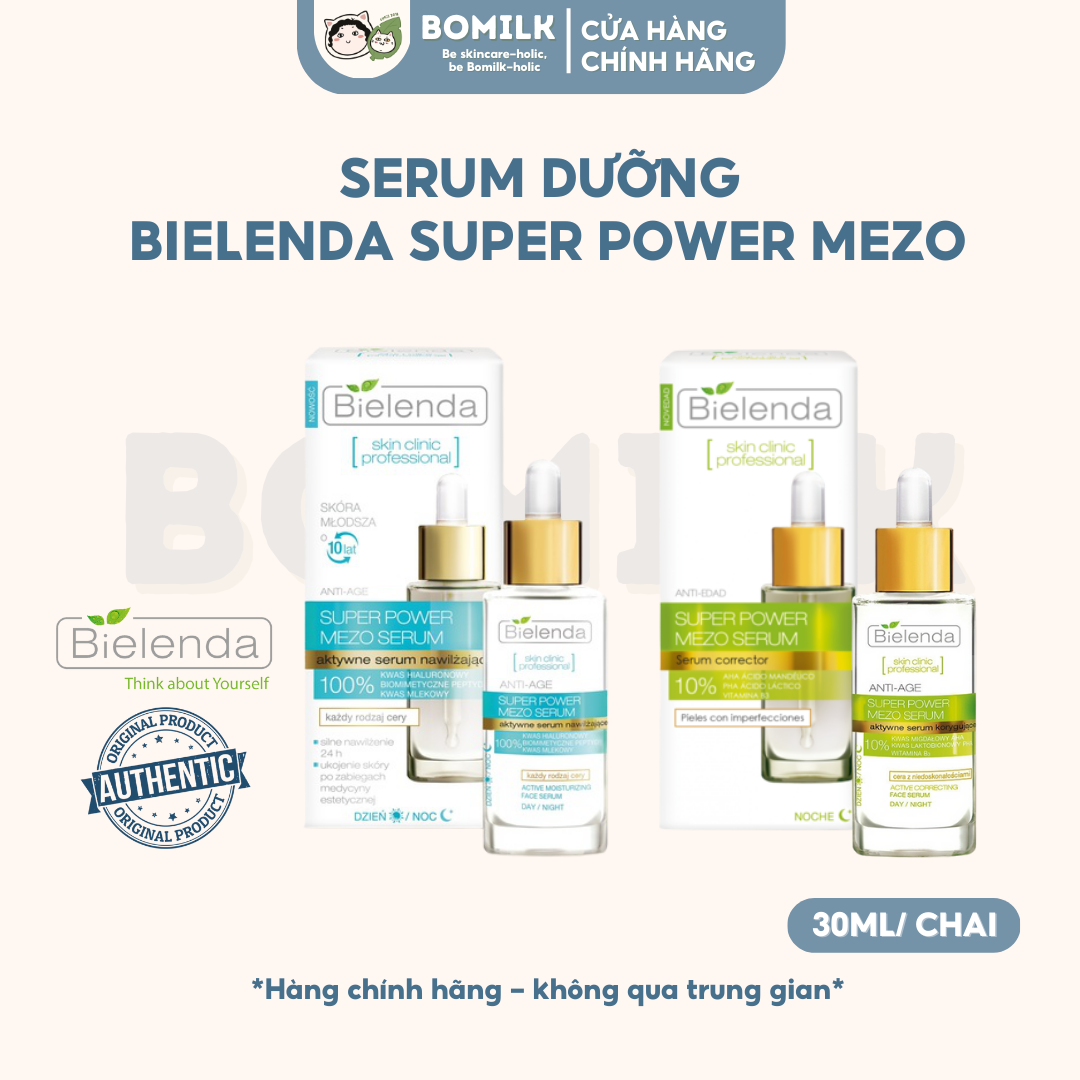 Serum dưỡng giảm thâm/ cấp ẩm Bielenda Mezo Super Power