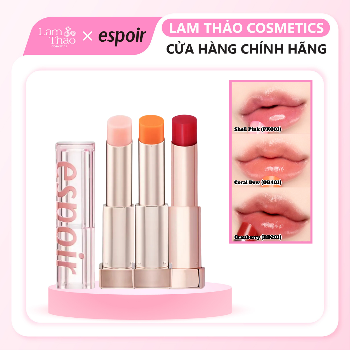 Son Dưỡng Espoir Nowear Glow Lip Balm