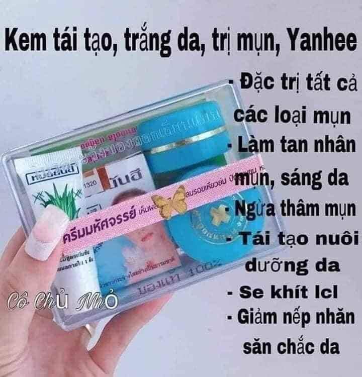 SET KEM YANHEE XANH MỤN THÁI LAN