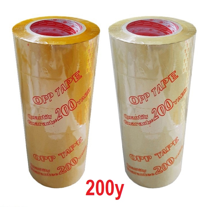 Cây băng keo siêu dính 200y trong và đục giá rẻ