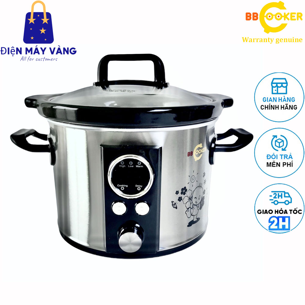 Nồi nấu chậm điện tử thế hệ mới BBCooker dung tích 2.5L DS25