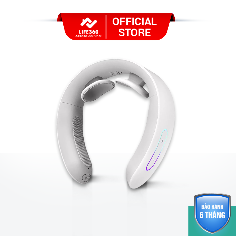 Máy massage cổ vai gáy, máy massage cổ thông minh life360 msc-al22, 5 chế độ massage, có âm báo giọng nói tiếng việt- hàng chính hãng