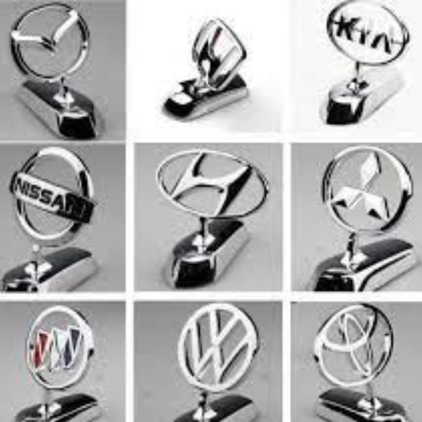 Logo hãng xe 3d dán mui xe, capo