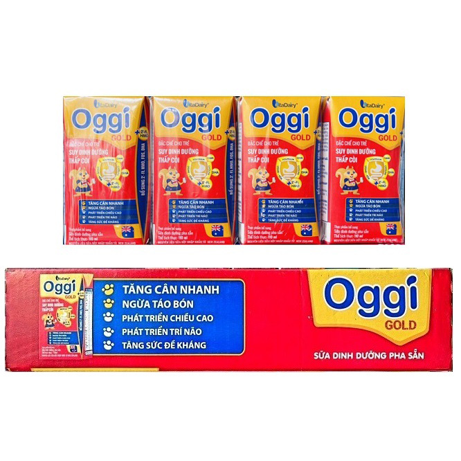 Thùng sữa bột pha sẵn Oggi suy dinh dưỡng 110ml