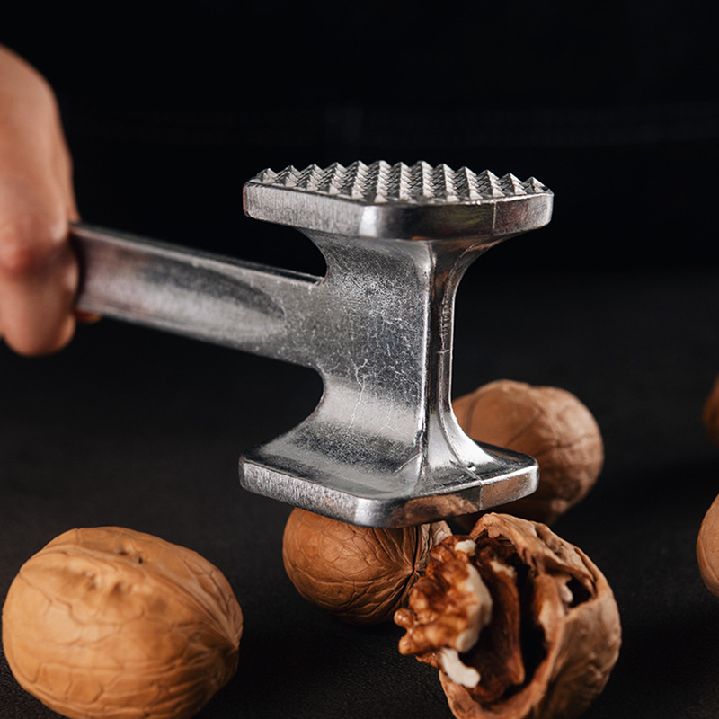 Búa đập thịt thép không gỉ - Cây đập thịt - Đồ đập thịt - Dụng cụ đập thịt inox 2 mặt chắc chắn làm mềm thịt, đập vỏ hạt - Đồ dùng nhà bếp - Vồ đập thịt làm mềm thịt 2 đầu